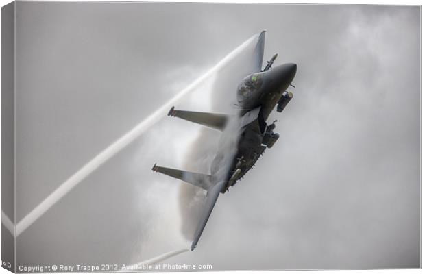 F15 with some fluff and ribbons Canvas Print by Rory Trappe