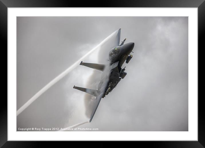 F15 with some fluff and ribbons Framed Mounted Print by Rory Trappe