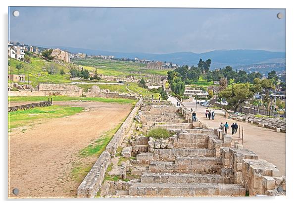 JERASH STADIUM Acrylic by radoslav rundic