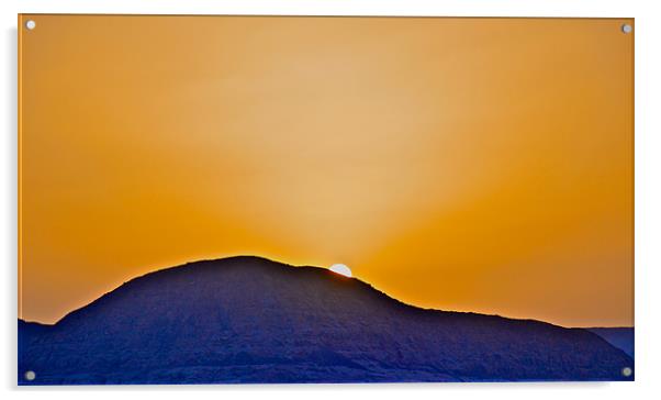 WADI RUM DESERT SUNRISE Acrylic by radoslav rundic