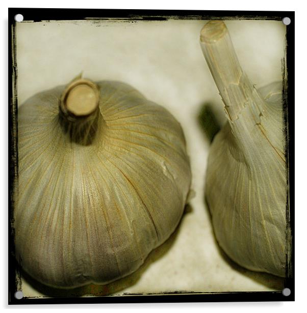 Cloves Of Garlic. Acrylic by Rosanna Zavanaiu