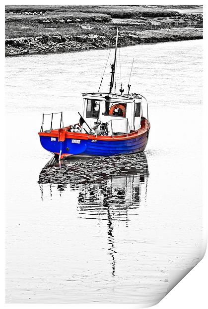Fishing Boat at Burnham Print by Stephen Mole