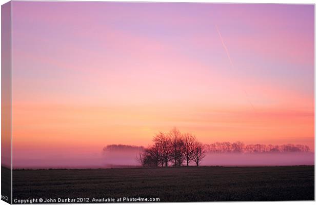 Isle of Axholme Spring Dawn Canvas Print by John Dunbar