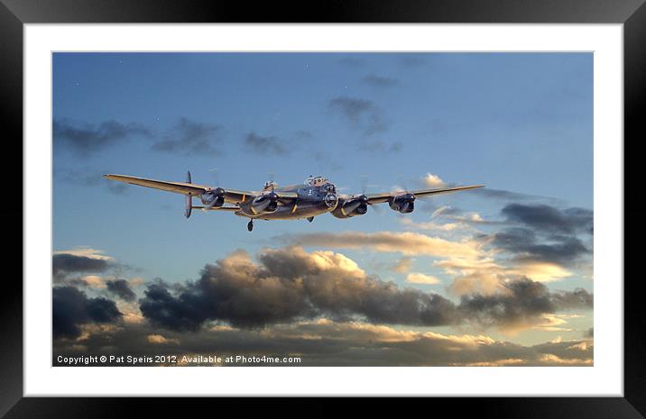 Lancaster - Safe Home Framed Mounted Print by Pat Speirs