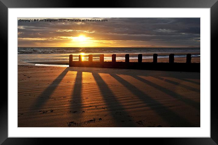 Barmouth Sunset 3 Framed Mounted Print by Pam Sargeant