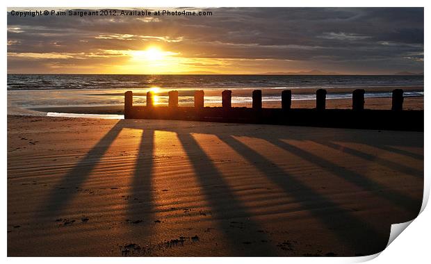 Barmouth Sunset 3 Print by Pam Sargeant