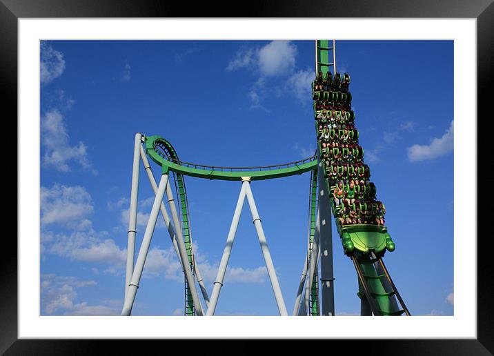 Roller Coaster Framed Mounted Print by Albert Gallant