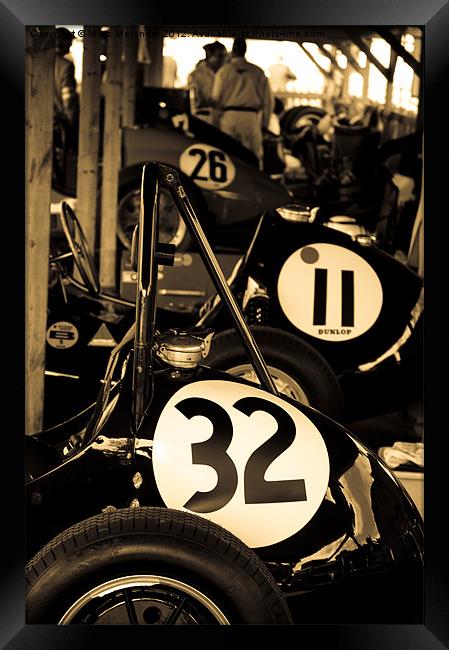Racing Numbers Framed Print by Marc Melander