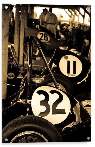 Racing Numbers Acrylic by Marc Melander