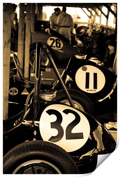 Racing Numbers Print by Marc Melander