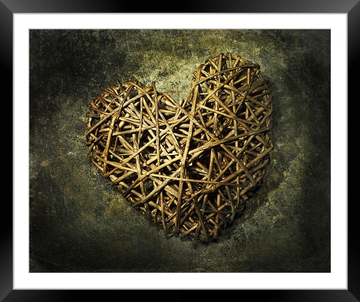 Old Heart Framed Mounted Print by James Rowland