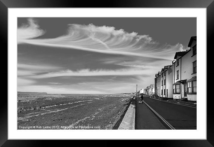 Parkgate promenade Framed Mounted Print by Rob Lester