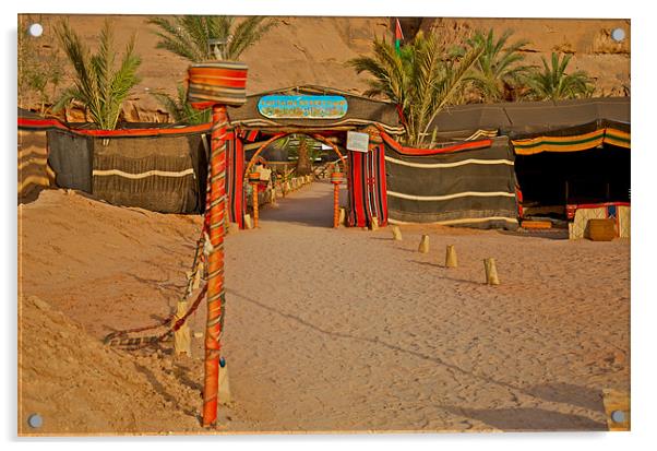 ENTRANCE IN WADI RUM CAMP Acrylic by radoslav rundic