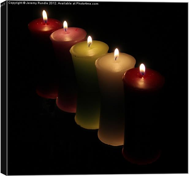 Candles Canvas Print by Jeremy Rundle