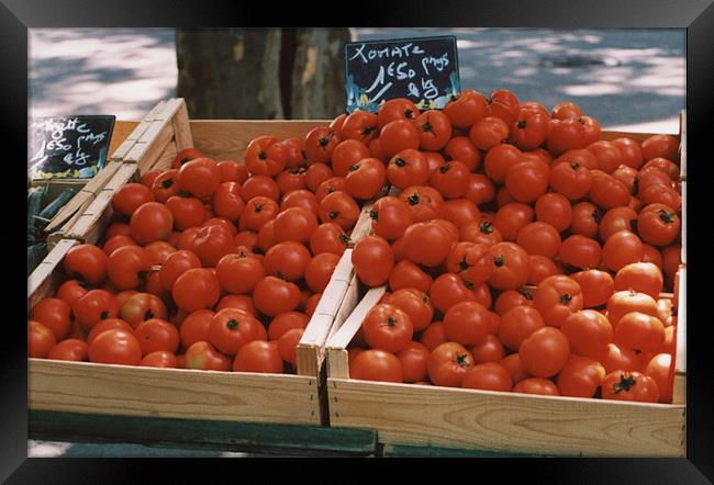 Tomatoes for Sale Framed Print by Edward Denyer