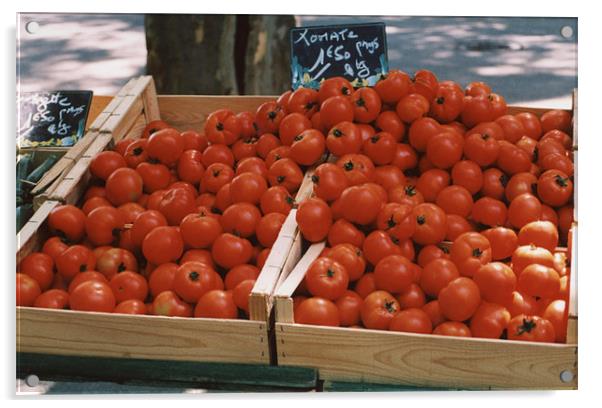 Tomatoes for Sale Acrylic by Edward Denyer
