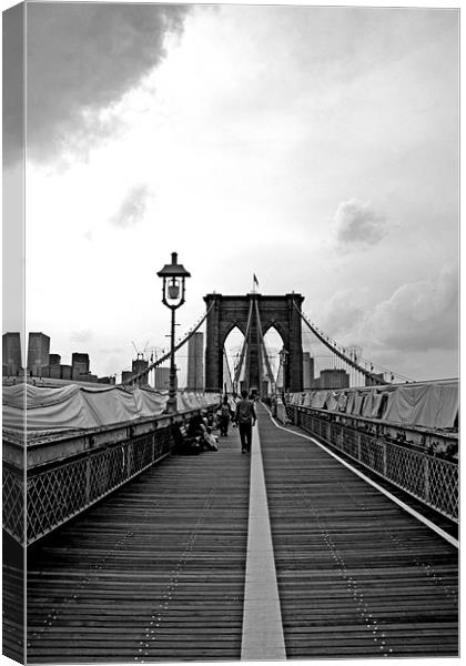 Brooklyn Bridge Canvas Print by piera catalano