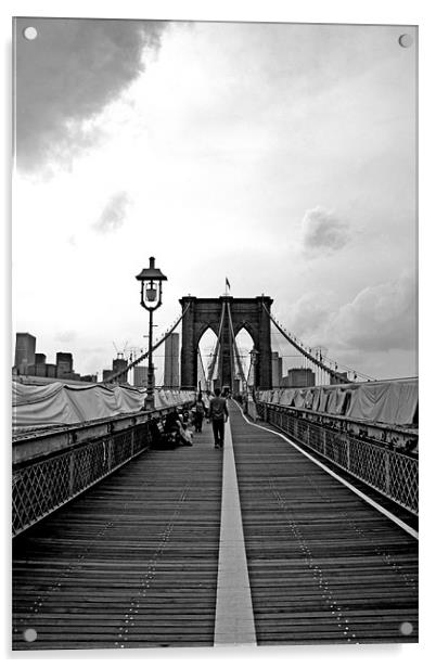 Brooklyn Bridge Acrylic by piera catalano