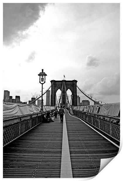 Brooklyn Bridge Print by piera catalano