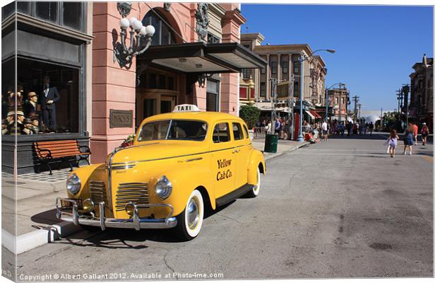 Taxi Canvas Print by Albert Gallant