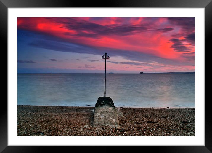 Southsea Outflow Framed Mounted Print by Paul Gordon