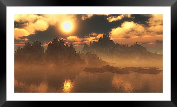 Eerie Dreamscape Framed Mounted Print by Paul Fisher