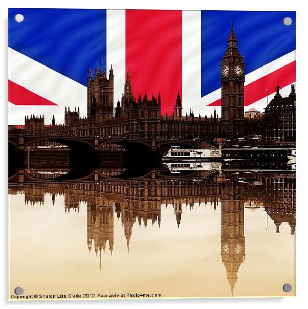 British politics Acrylic by Sharon Lisa Clarke