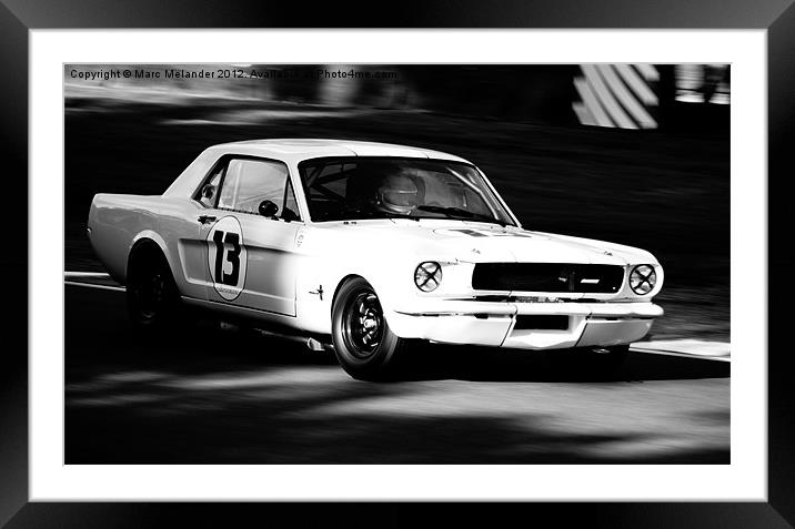 Racing into light Framed Mounted Print by Marc Melander