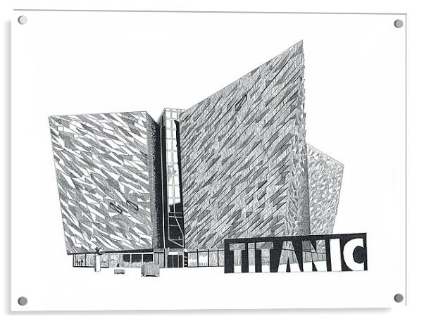 Titanic Belfast Acrylic by Gordon and Gillian McFarland