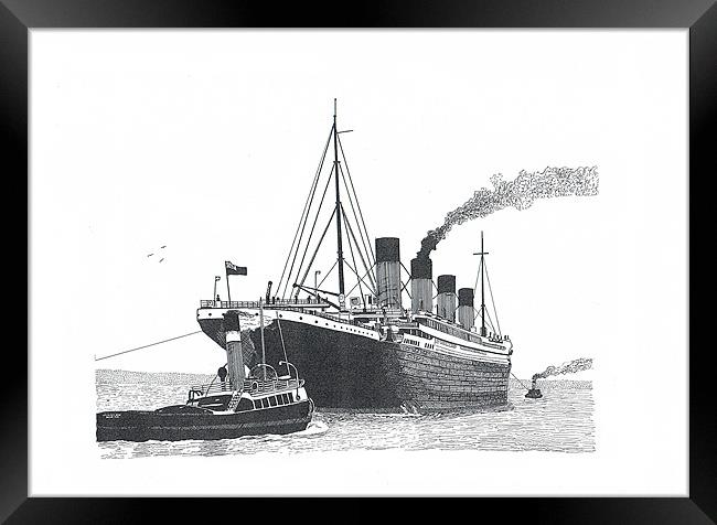 RMS Titanic Framed Print by Gordon and Gillian McFarland