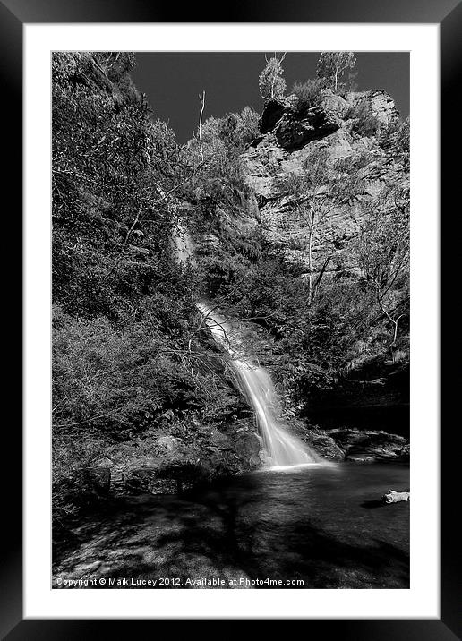 Minnehaha Falls Framed Mounted Print by Mark Lucey