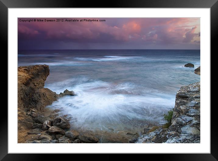 Pastel Storm Framed Mounted Print by Mike Dawson