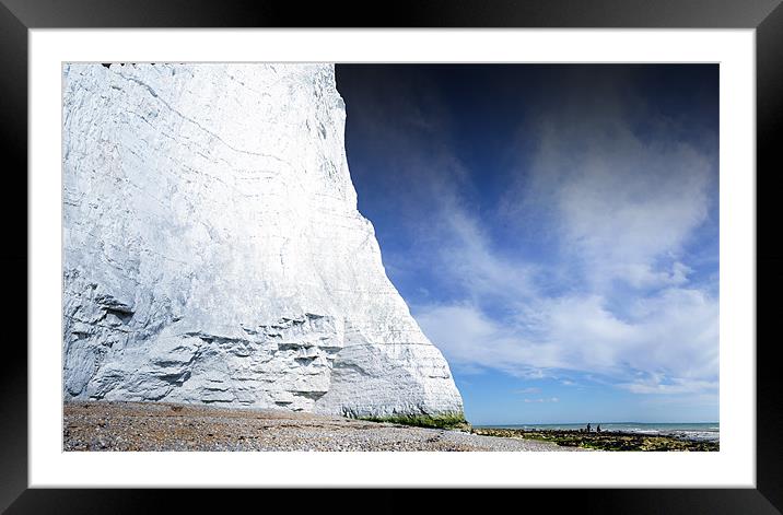 The Seven Sisters White Cliffs Framed Mounted Print by David  Fennings