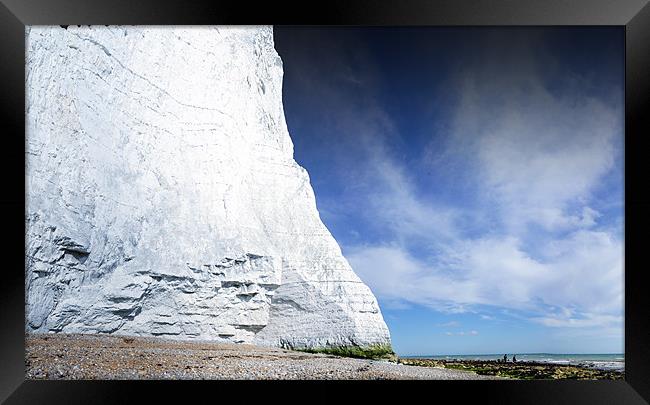 The Seven Sisters White Cliffs Framed Print by David  Fennings