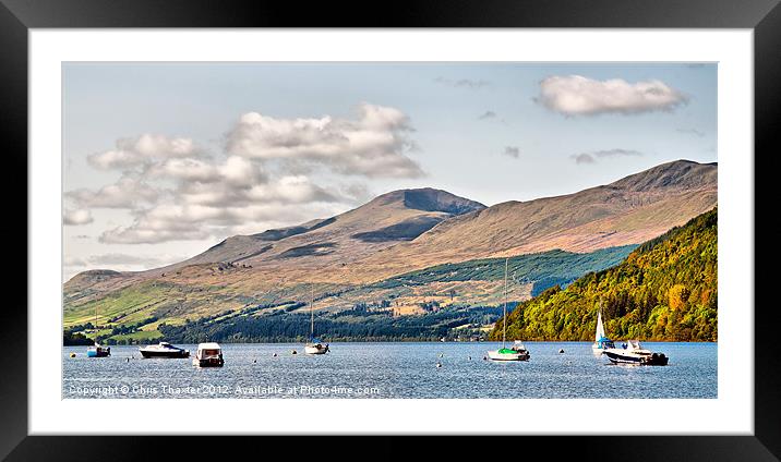 Loch Tay from Kenmore 2 Framed Mounted Print by Chris Thaxter