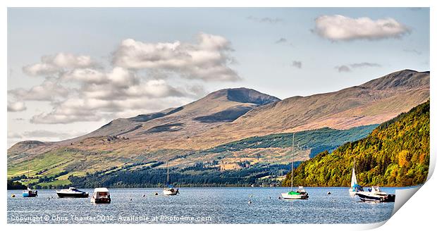 Loch Tay from Kenmore 2 Print by Chris Thaxter