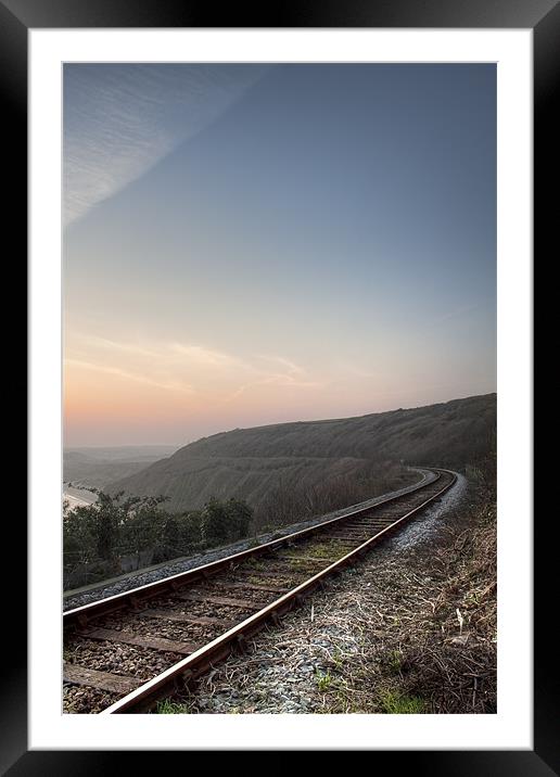 The Railway Line Framed Mounted Print by Kieran Brimson