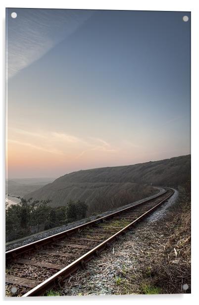 The Railway Line Acrylic by Kieran Brimson