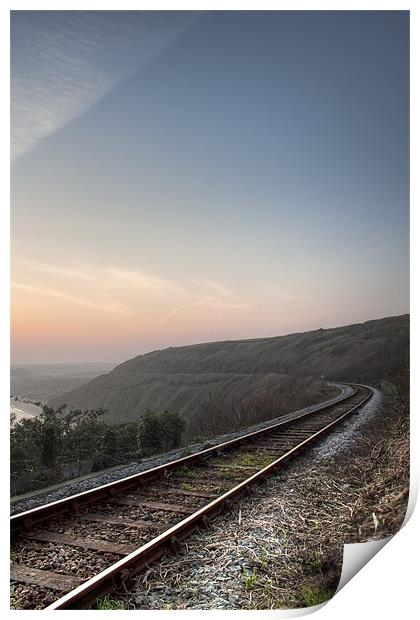 The Railway Line Print by Kieran Brimson