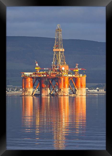 Oil Rig Framed Print by Martin Kemp Wildlife