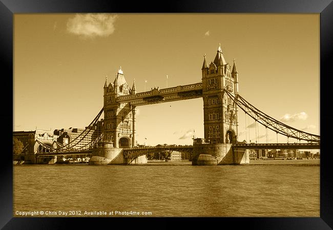 Tower Bridge Framed Print by Chris Day