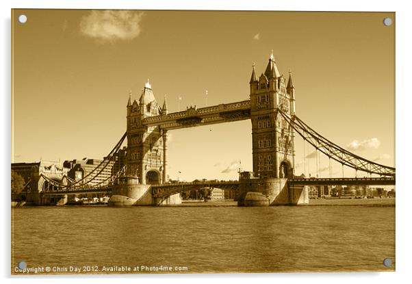 Tower Bridge Acrylic by Chris Day