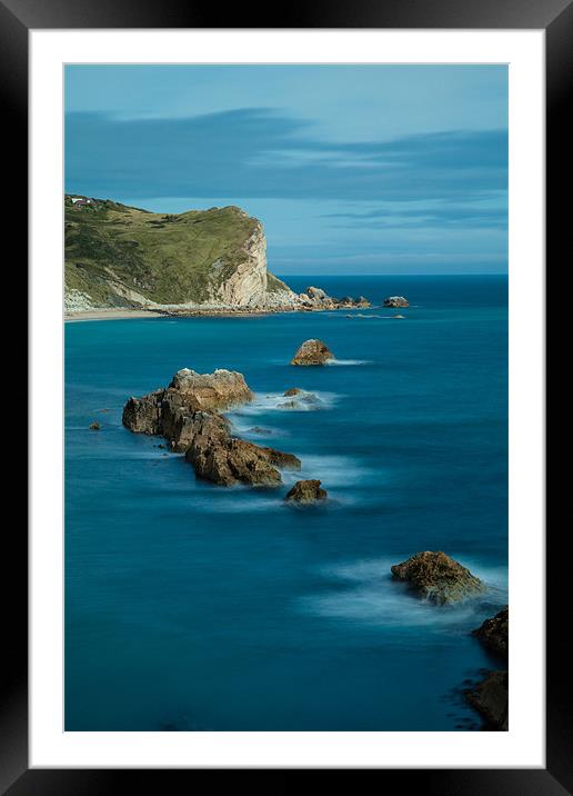 Conqueror's Bay: Dorset's Dramatic Coastline Framed Mounted Print by David Tyrer