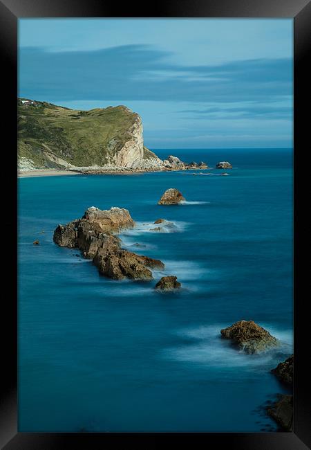 Conqueror's Bay: Dorset's Dramatic Coastline Framed Print by David Tyrer