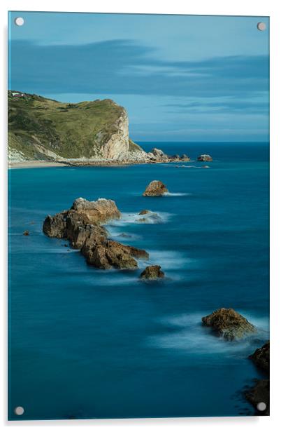 Conqueror's Bay: Dorset's Dramatic Coastline Acrylic by David Tyrer