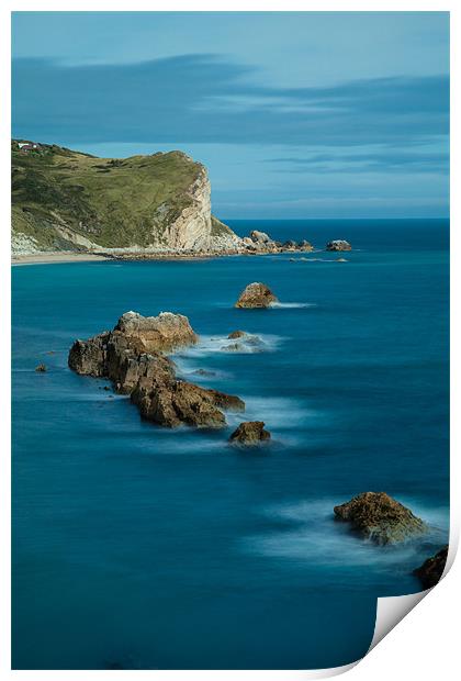 Conqueror's Bay: Dorset's Dramatic Coastline Print by David Tyrer