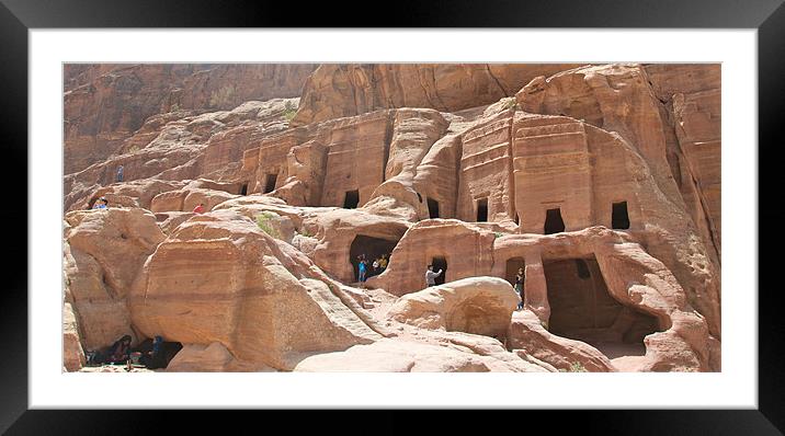 PETRA'S HOUSES Framed Mounted Print by radoslav rundic