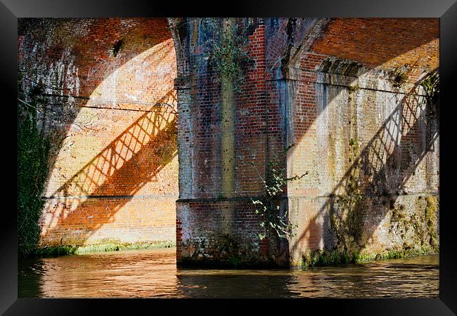 The railway bridge Framed Print by Cathy Pyle