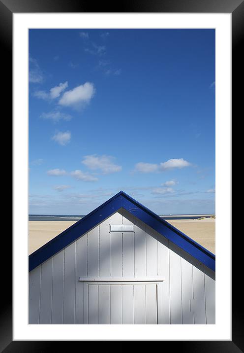 Beach hut Framed Mounted Print by Marc Melander