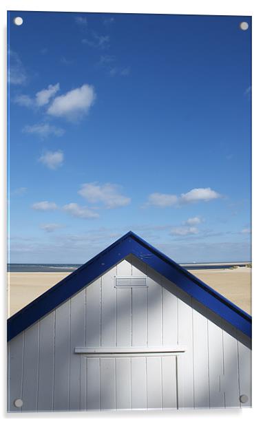 Beach hut Acrylic by Marc Melander